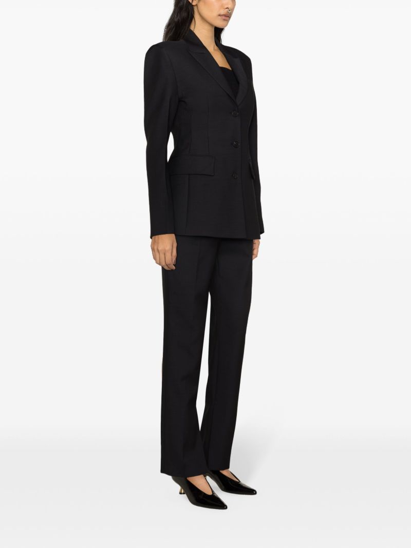 Black Single Breasted Tailored Blazer