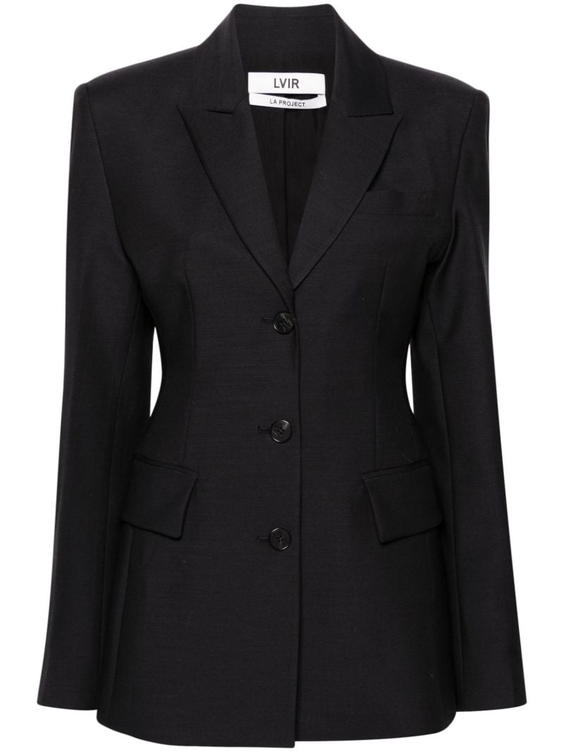 Black Single Breasted Tailored Blazer
