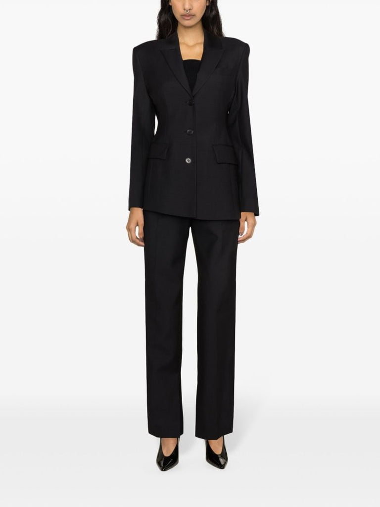 Black Single Breasted Tailored Blazer