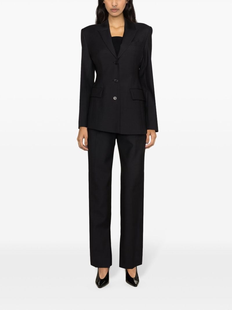 Black Single Breasted Tailored Blazer