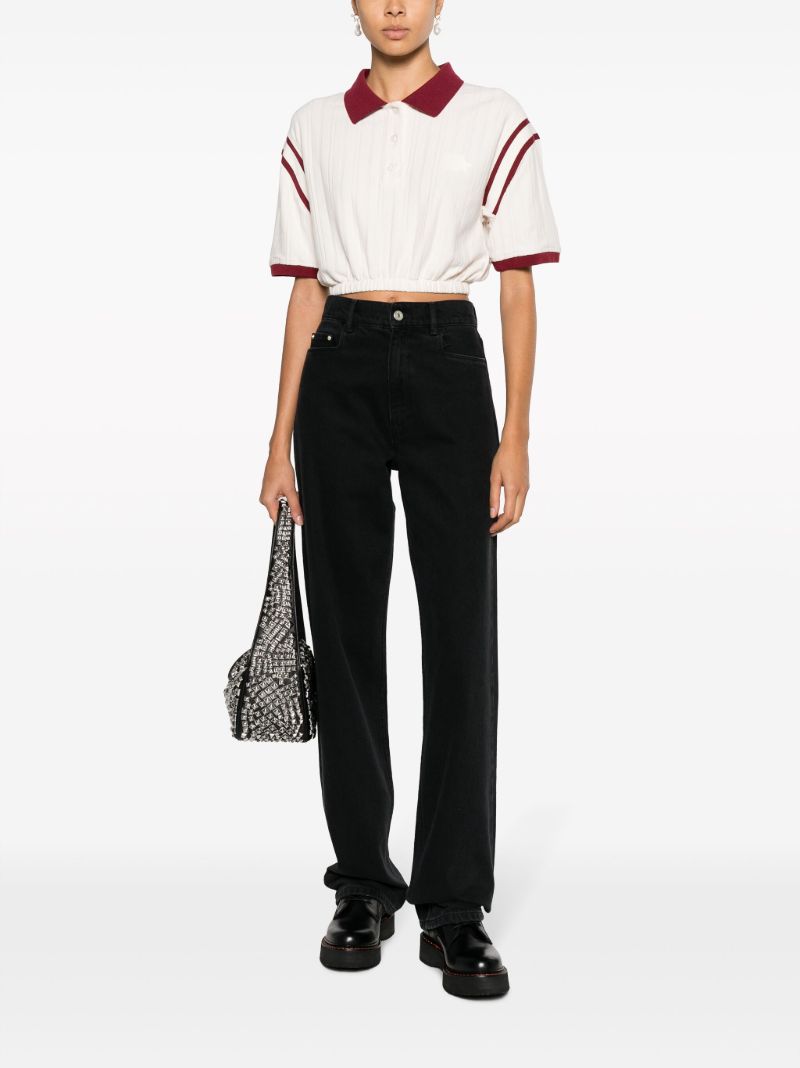 X Sunmi Slogan-patch Crop Top