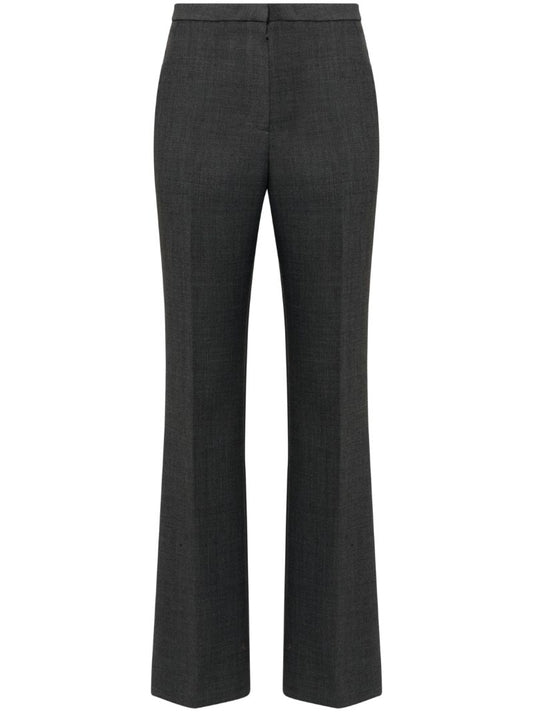 Grey Bootcut Tailored Trousers