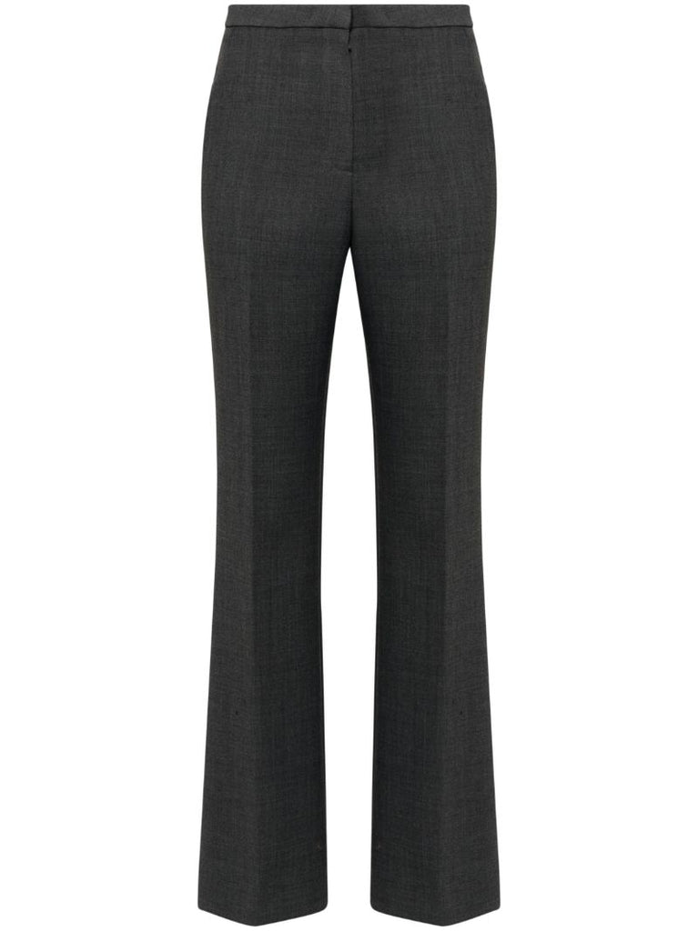 Grey Bootcut Tailored Trousers