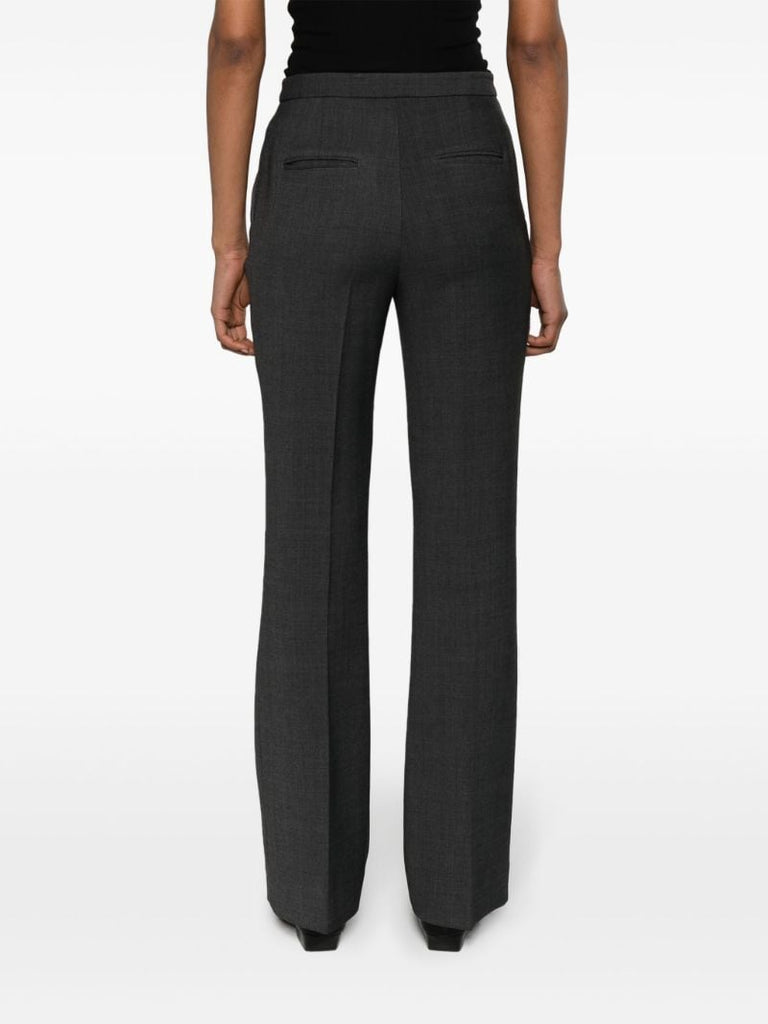 Grey Bootcut Tailored Trousers