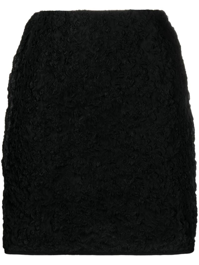 Black Vailis Mini Skirt