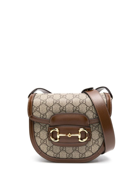 Black Gg Supreme Horsebit 1955 Cross Body Bag