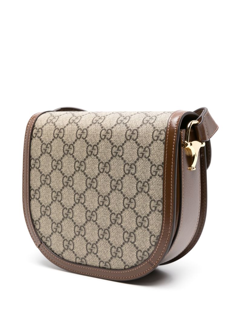 Black Gg Supreme Horsebit 1955 Cross Body Bag