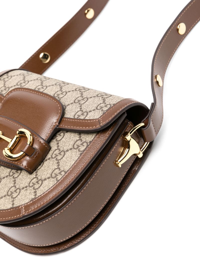 Black Gg Supreme Horsebit 1955 Cross Body Bag