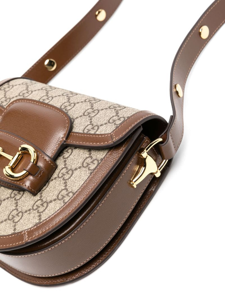 Black Gg Supreme Horsebit 1955 Cross Body Bag