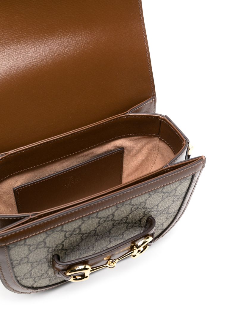 Black Gg Supreme Horsebit 1955 Cross Body Bag