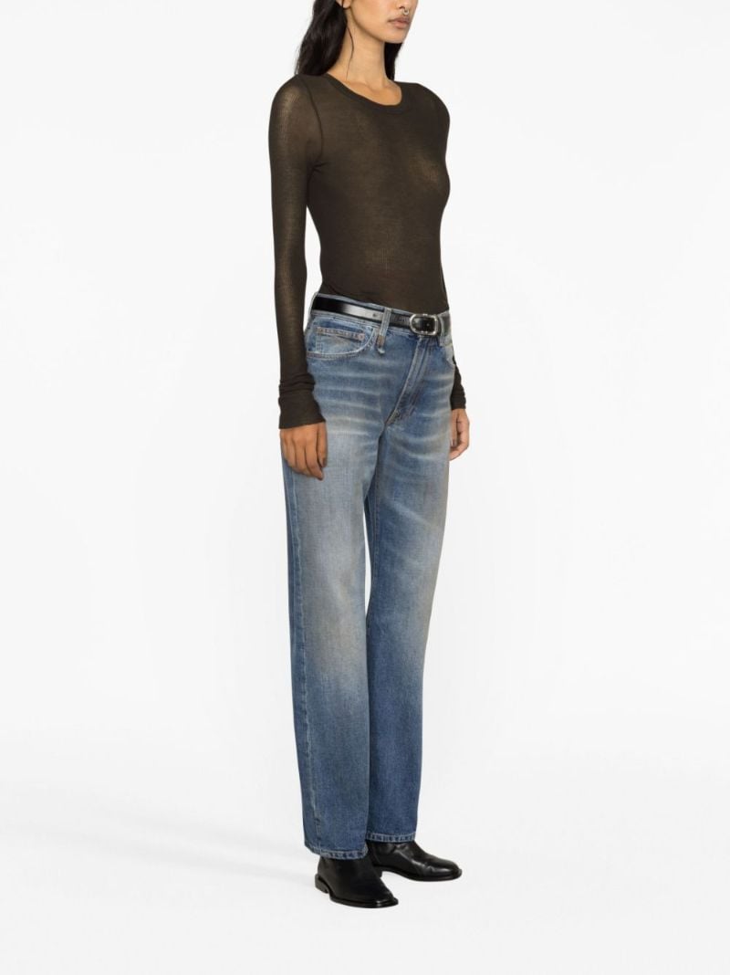 Blue Straight-leg Jeans