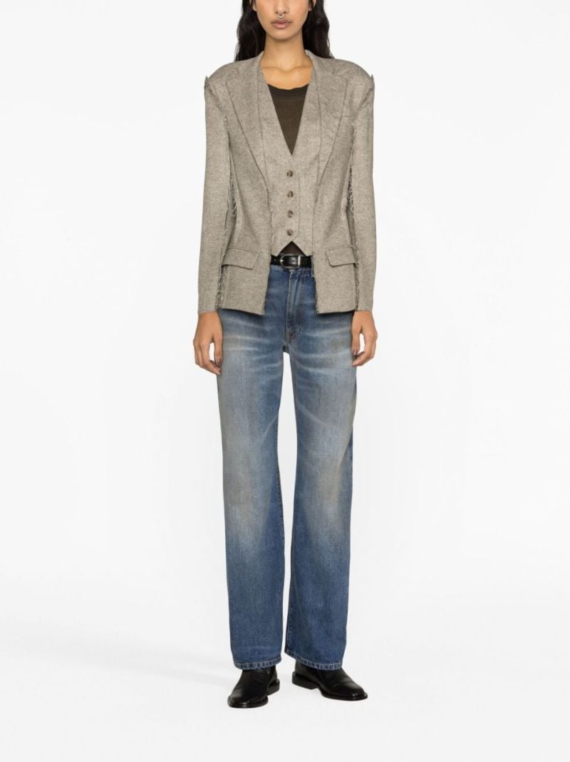 Blue Straight-leg Jeans