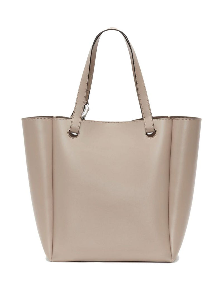 Brown Jwa Corner Leather Tote Bag