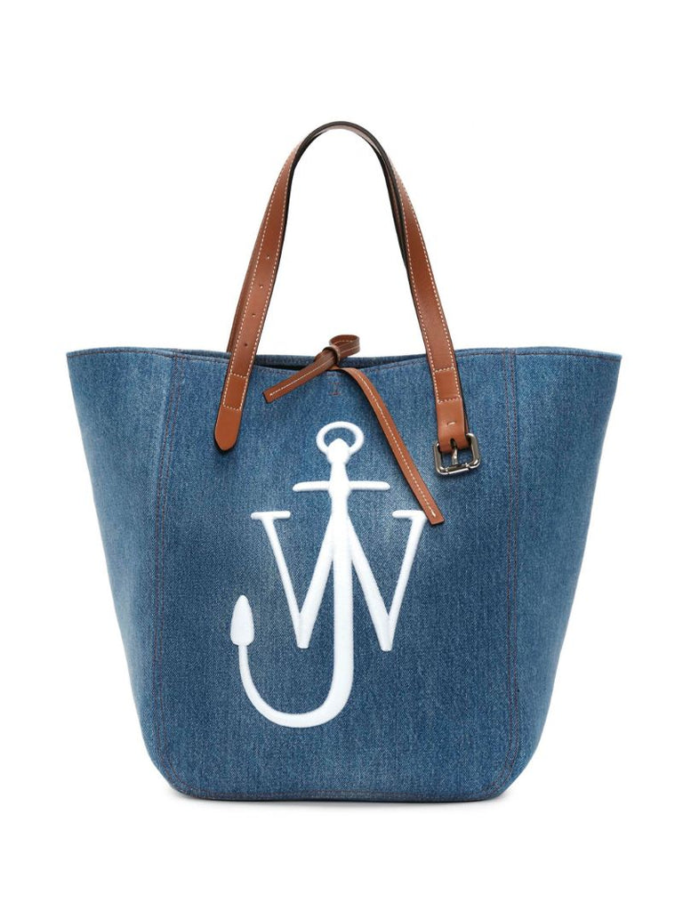 Blue Belt Denim Tote Bag