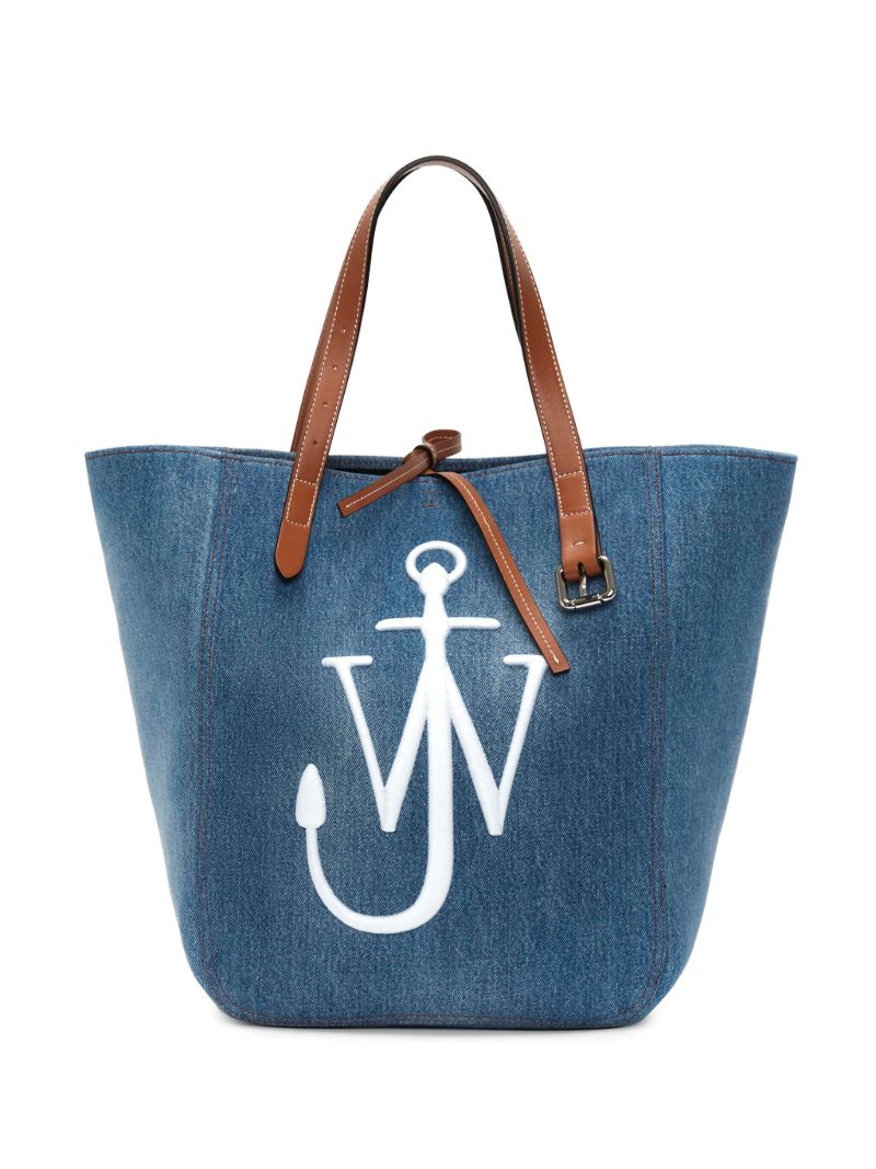 Blue Belt Denim Tote Bag