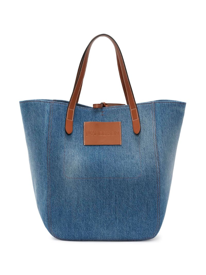 Blue Belt Denim Tote Bag