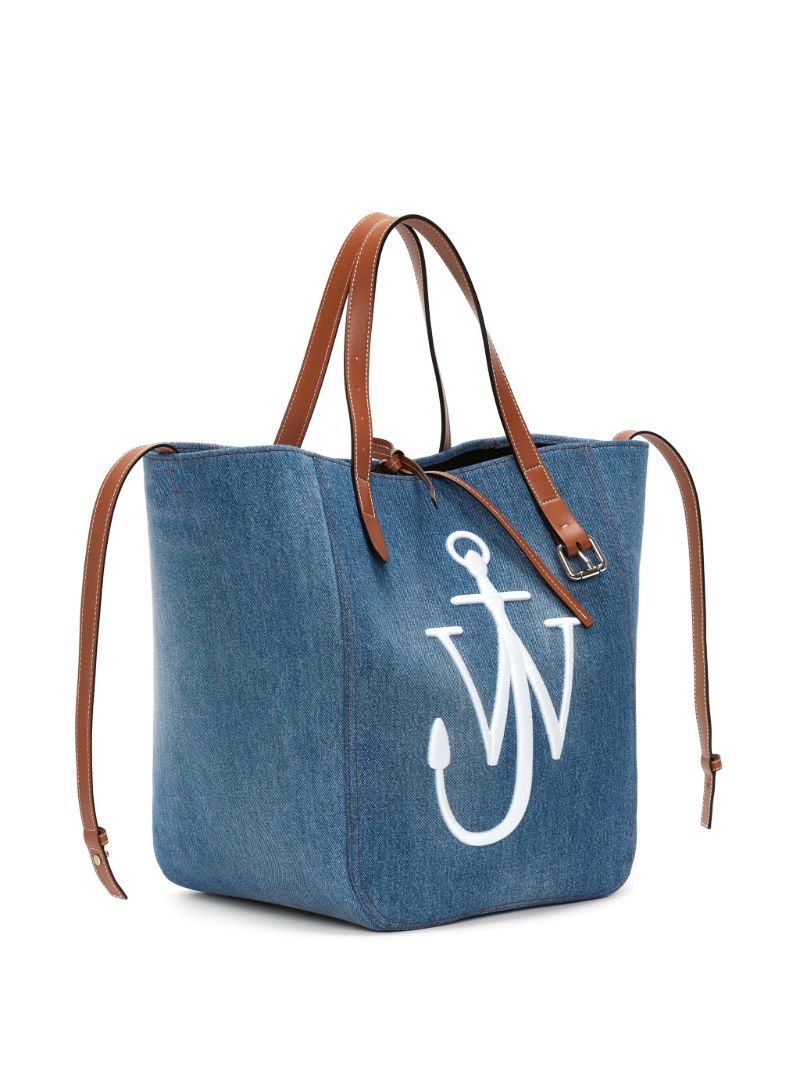Blue Belt Denim Tote Bag