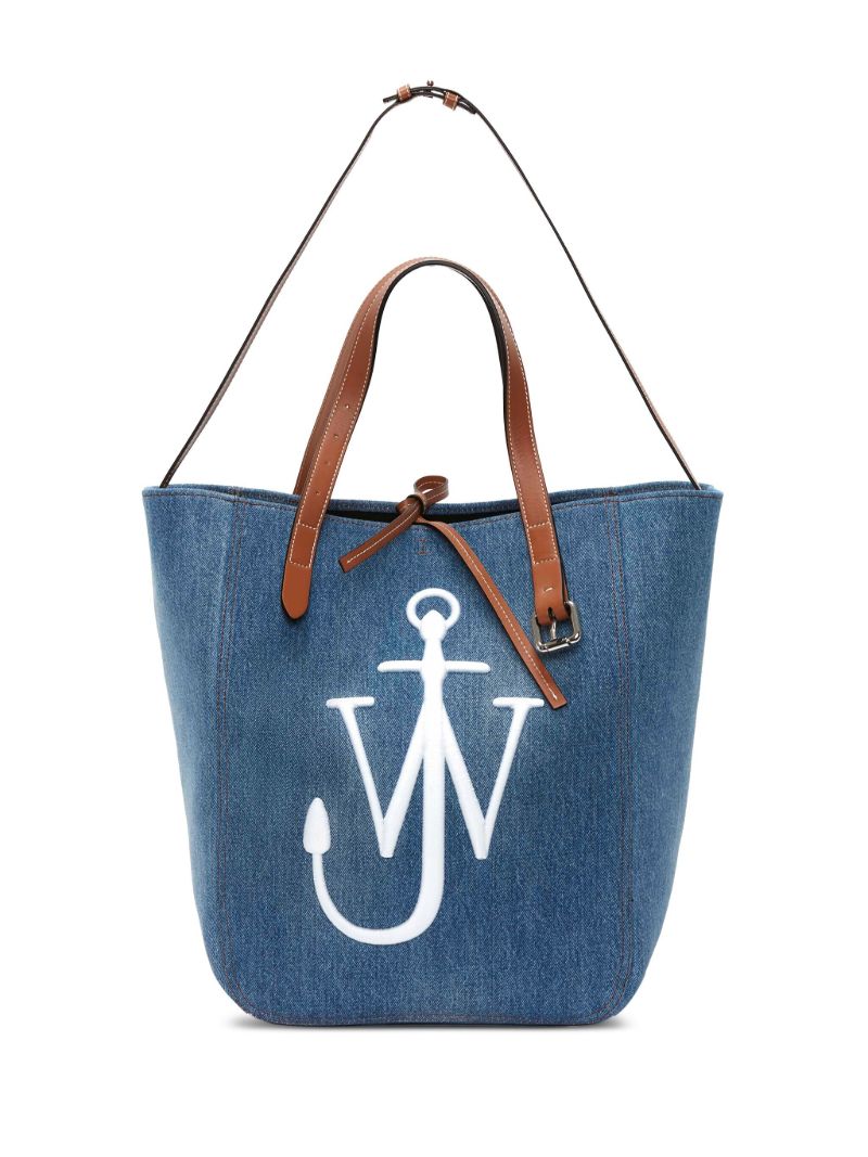 Blue Belt Denim Tote Bag