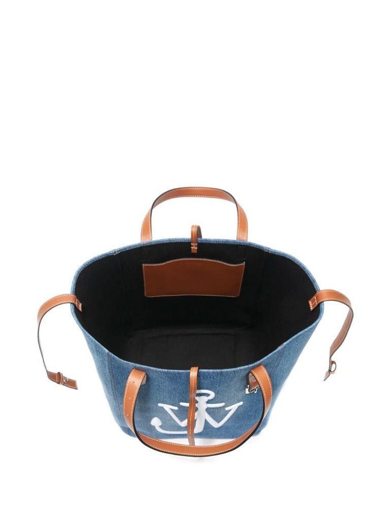 Blue Belt Denim Tote Bag