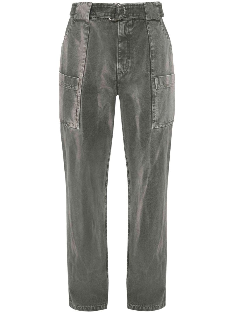 Green Cotton Cargo Pants