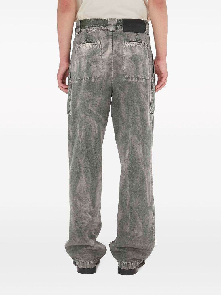 Green Cotton Cargo Pants