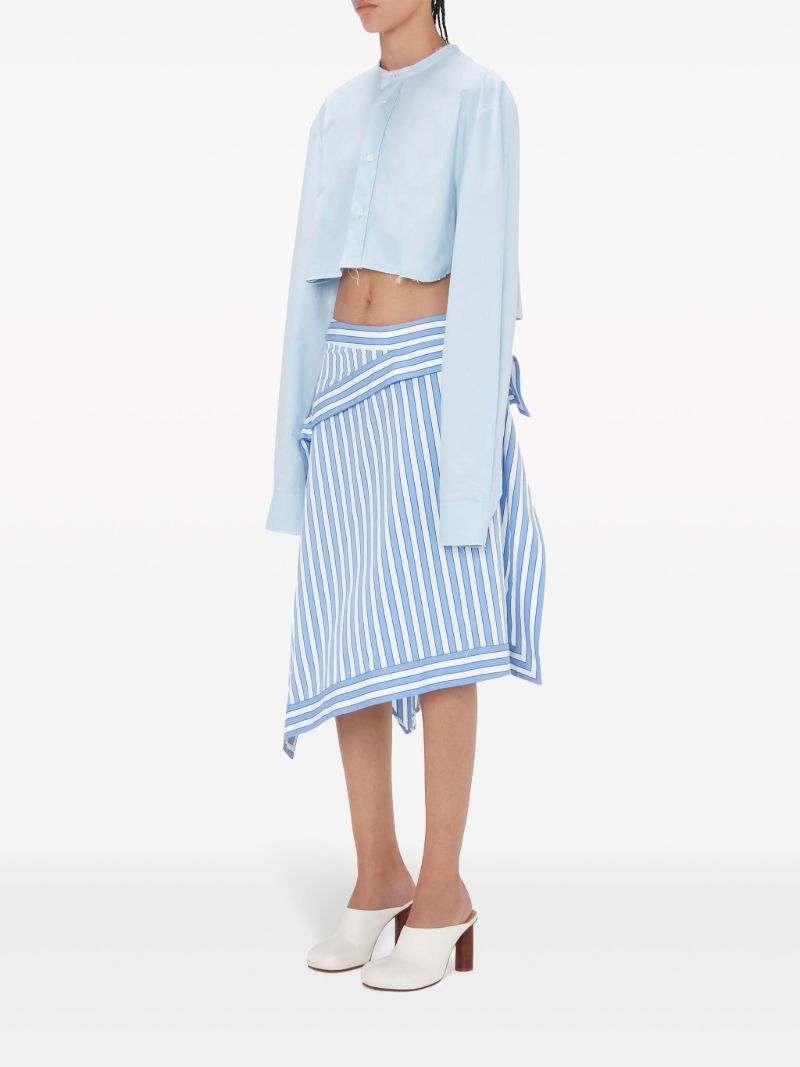 Blue Handkerchief Sriped Skirt