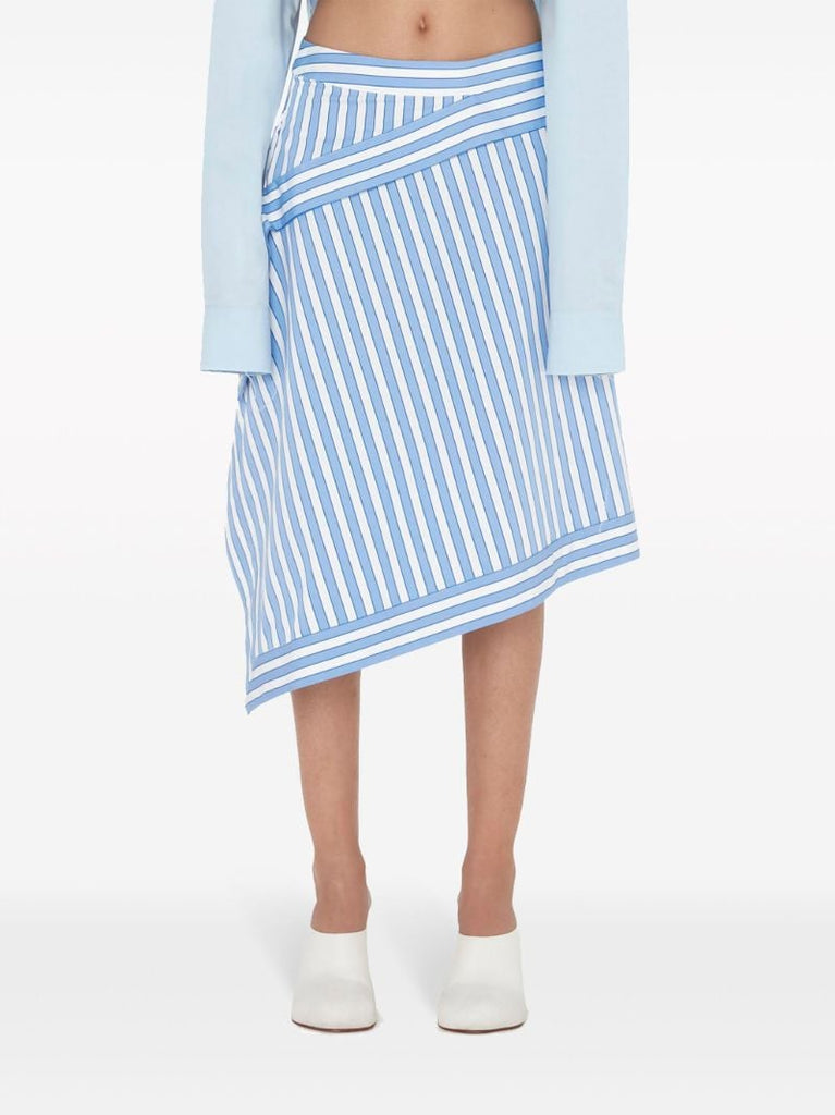 Blue Handkerchief Sriped Skirt