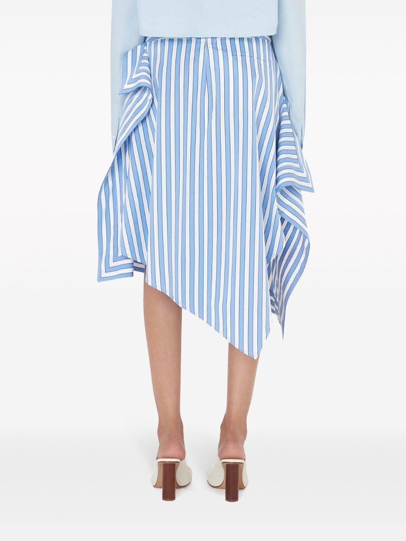 Blue Handkerchief Sriped Skirt