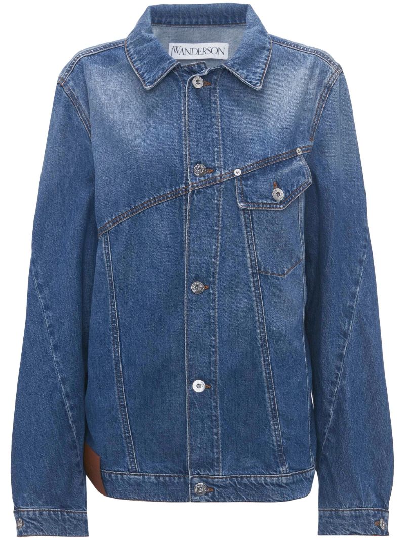 Blue Deconstructed Denim Jacket