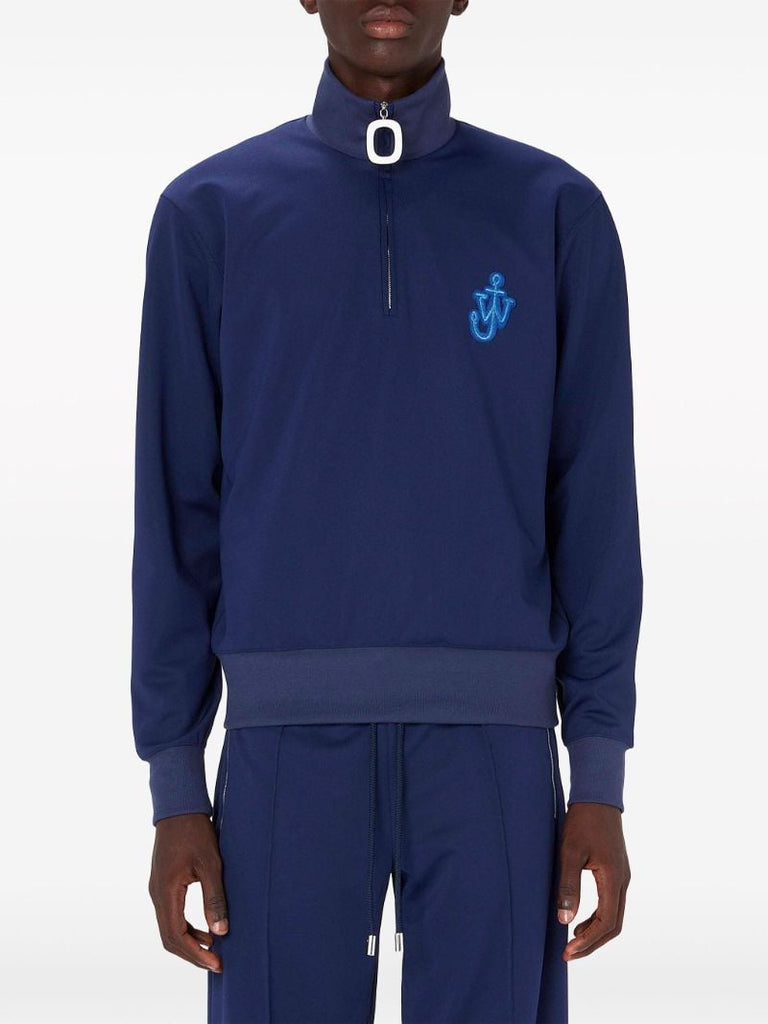 Blue Anchor Logo-appliquÃ_x0083_Â© Half-zip Sweatshirt