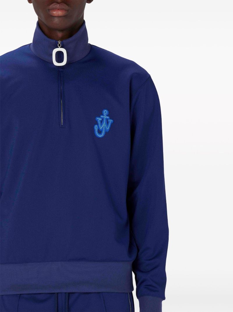 Blue Anchor Logo-appliquÃ_x0083_Â© Half-zip Sweatshirt