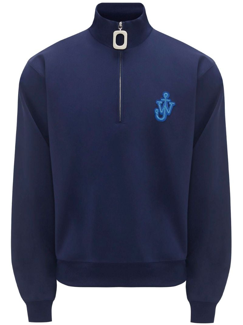 Blue Anchor Logo-appliquÃ_x0083_Â© Half-zip Sweatshirt