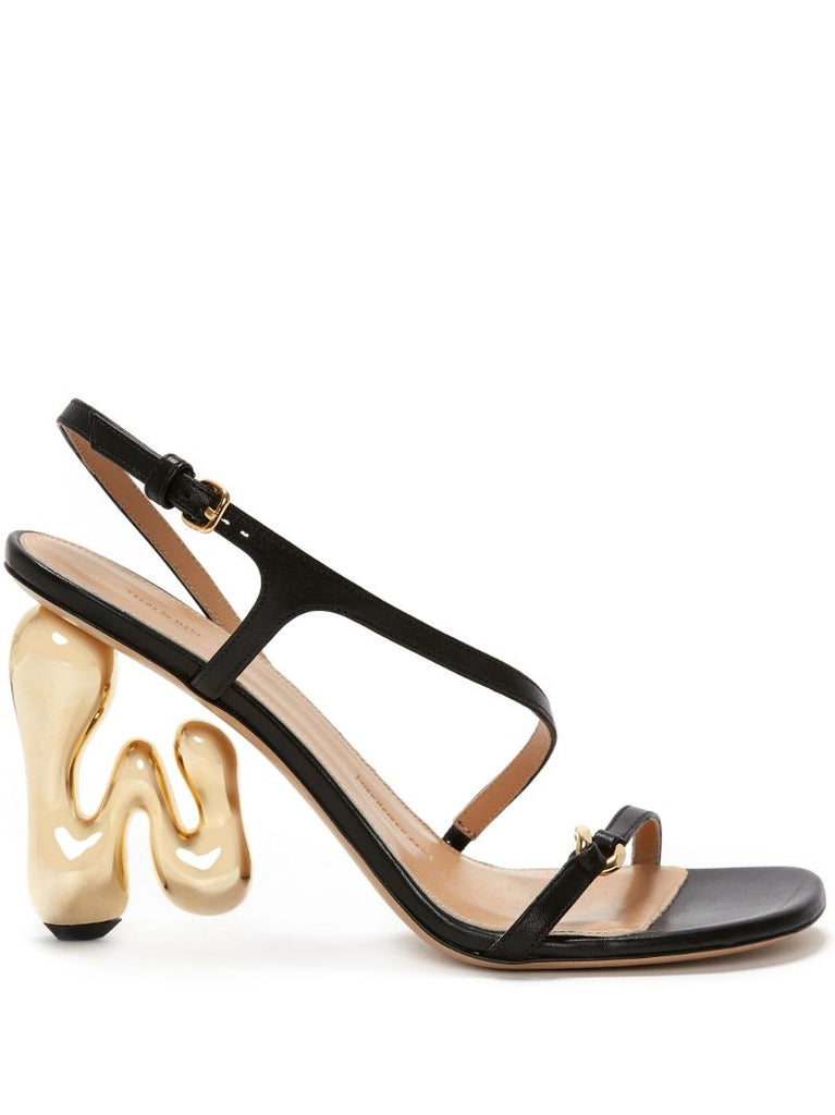 Black Jw Bubble Heel Sandals
