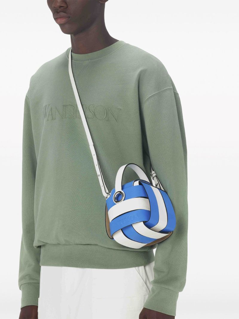 Green Logo-embroidered Cotton Sweatshirt