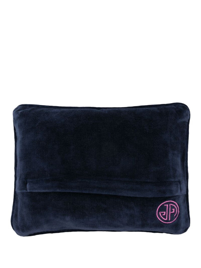 Blue Nepo Baby Needlepoint Cushion