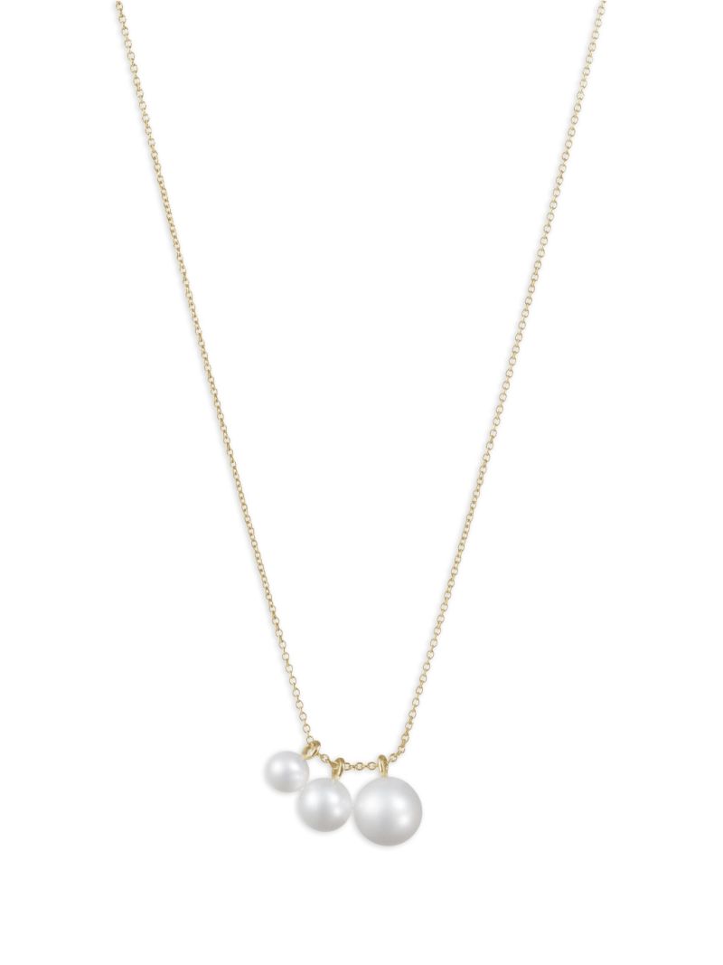 14kt Yellow Gold Stella Pearl Necklace