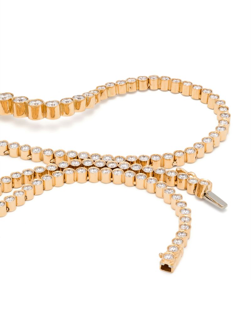 18k Yellow Gold Collier D'ocean Royal Diamond Necklace