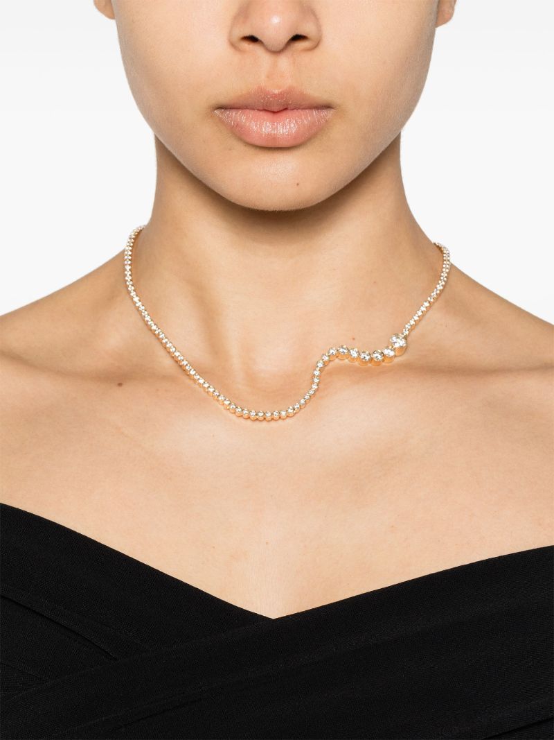 18k Yellow Gold Collier D'ocean Royal Diamond Necklace