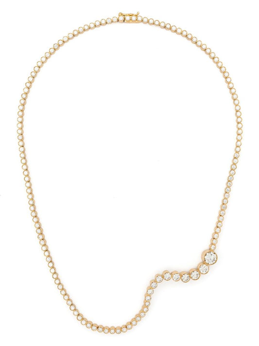 18k Yellow Gold Collier D'ocean Royal Diamond Necklace