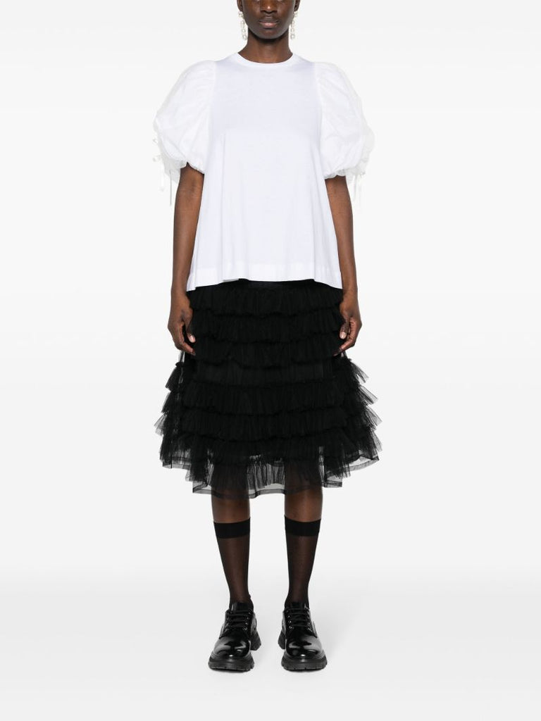 Black Iris Tiered Tulle Skirt