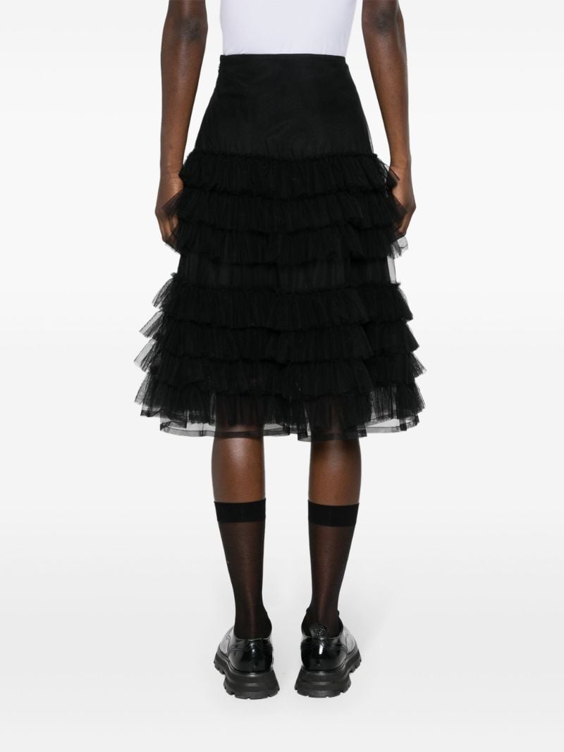 Black Iris Tiered Tulle Skirt