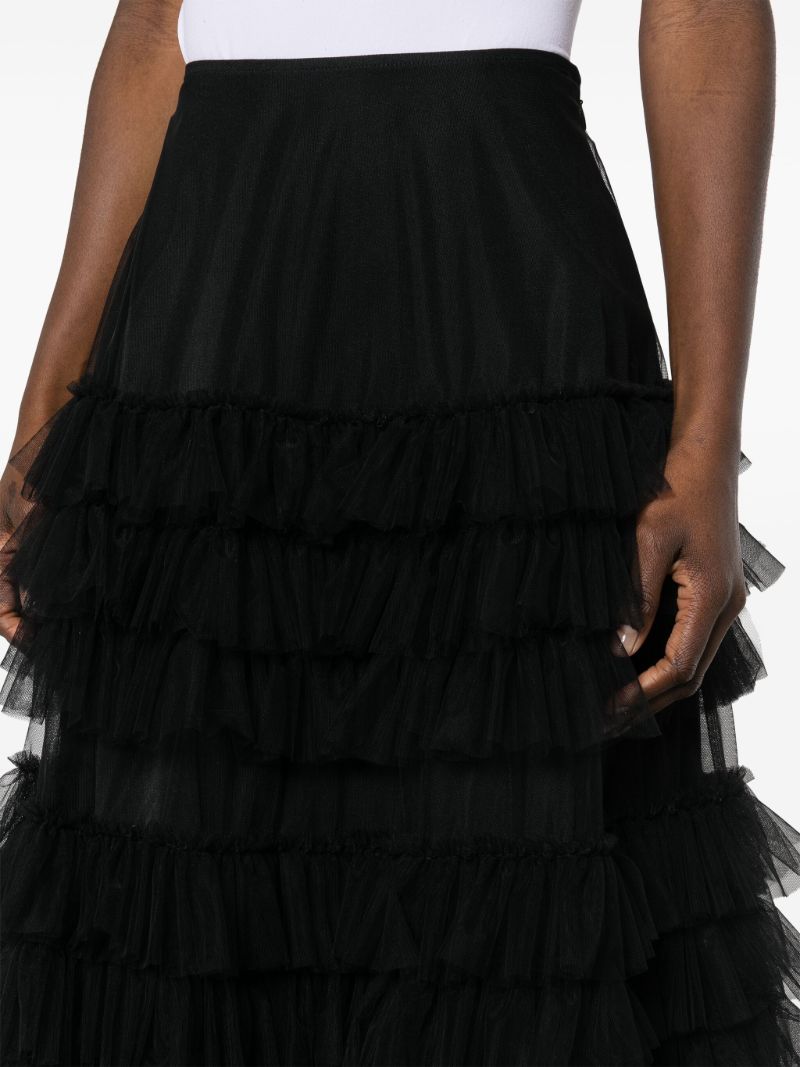 Black Iris Tiered Tulle Skirt