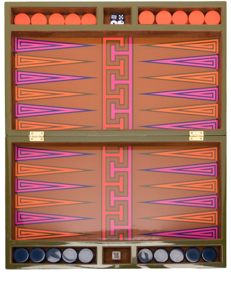 Green Madrid Backgammon Set