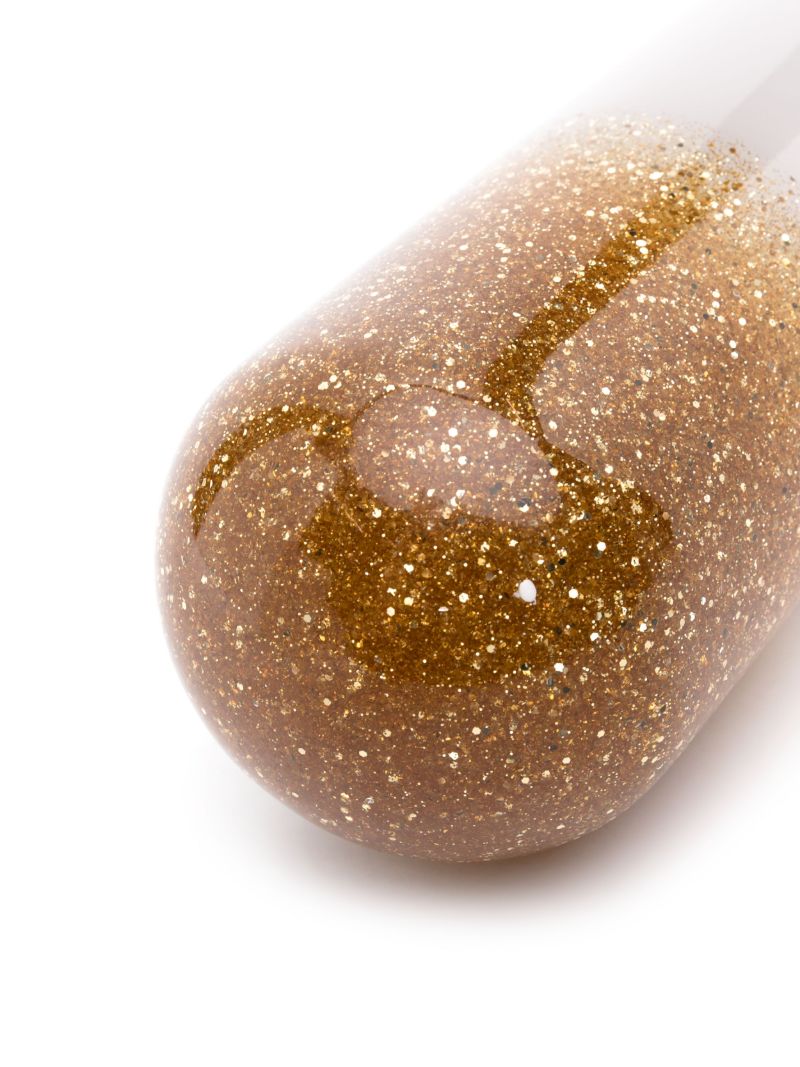 Gold-tone Large Acrylic Pill