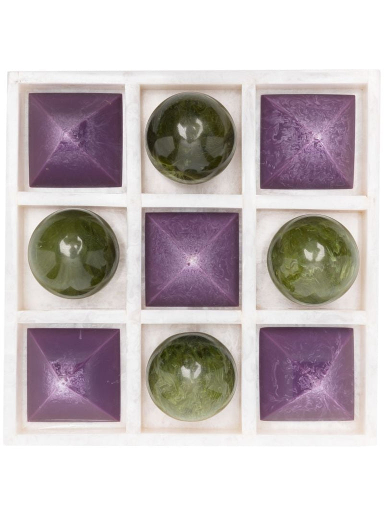 Purple Mustique Tic-tac-toe Set
