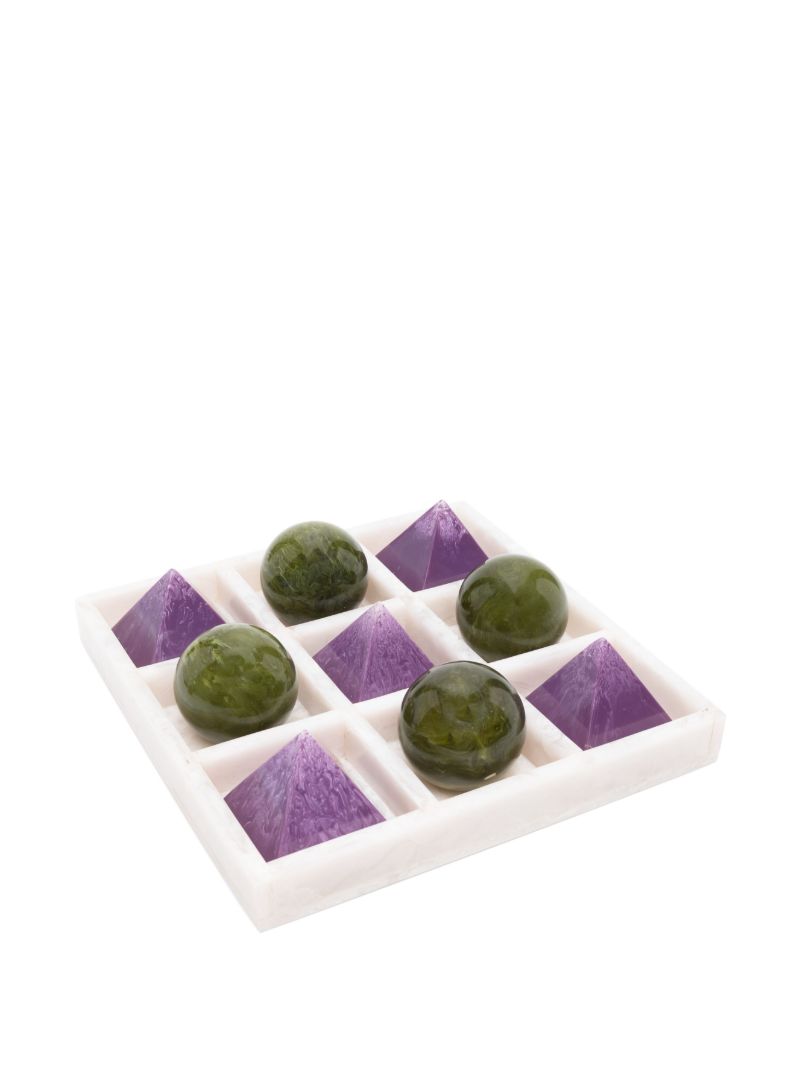 Purple Mustique Tic-tac-toe Set