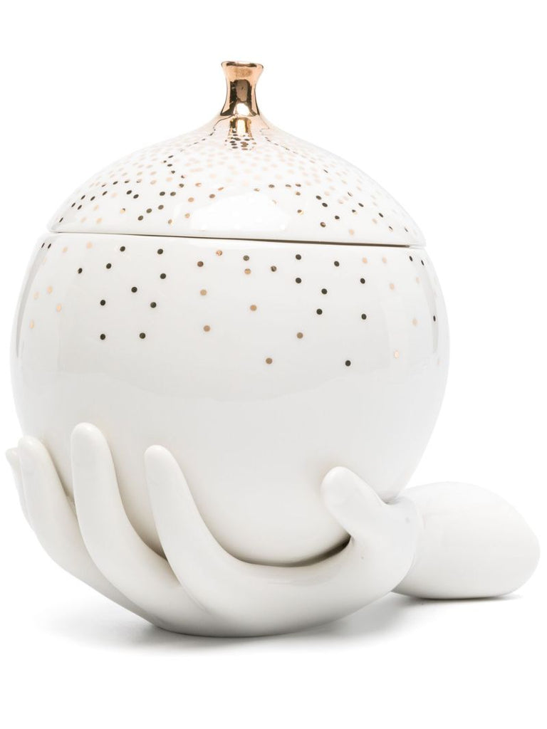 White Gilded Eve Ceramic Box