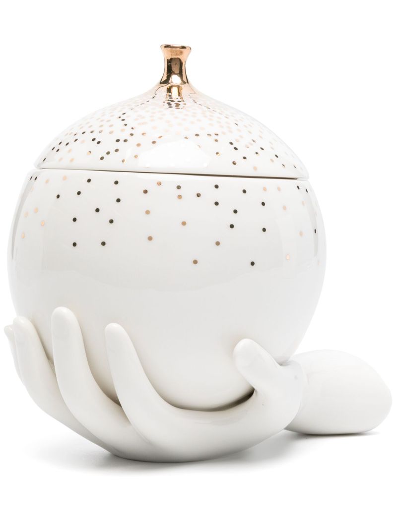 White Gilded Eve Ceramic Box