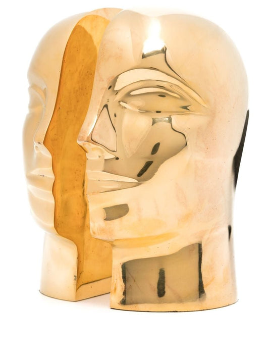 Gold-tone Atlas Brass Bookends