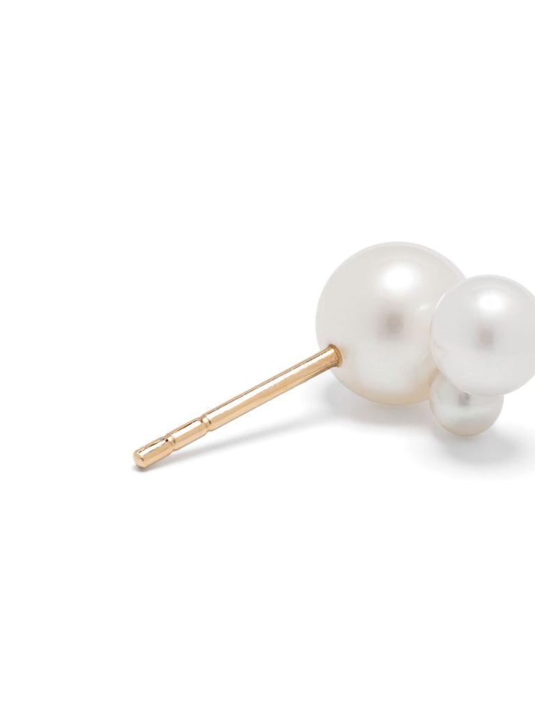 14k Yellow Gold Freshwater Pearl Earring